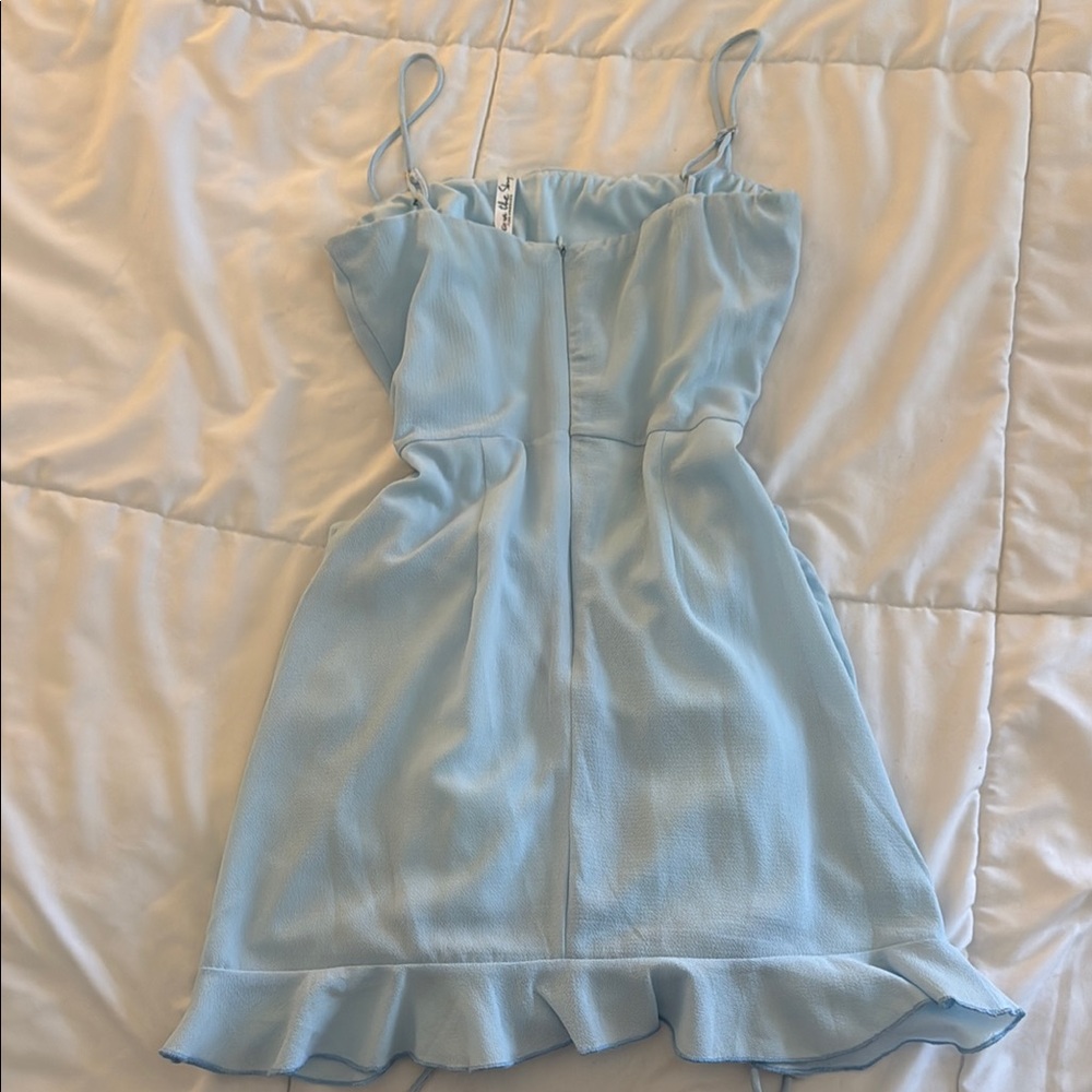 Lucy in the Sky Light Blue Mini Dress - Picture 4 of 4